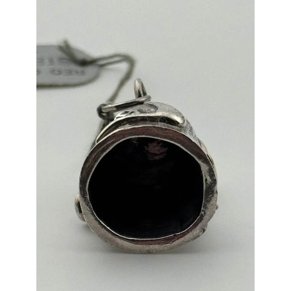 REO‎ Sterling Silver Cat Kitten Thimble Shaped Pendant
